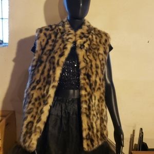 Faux fur vest